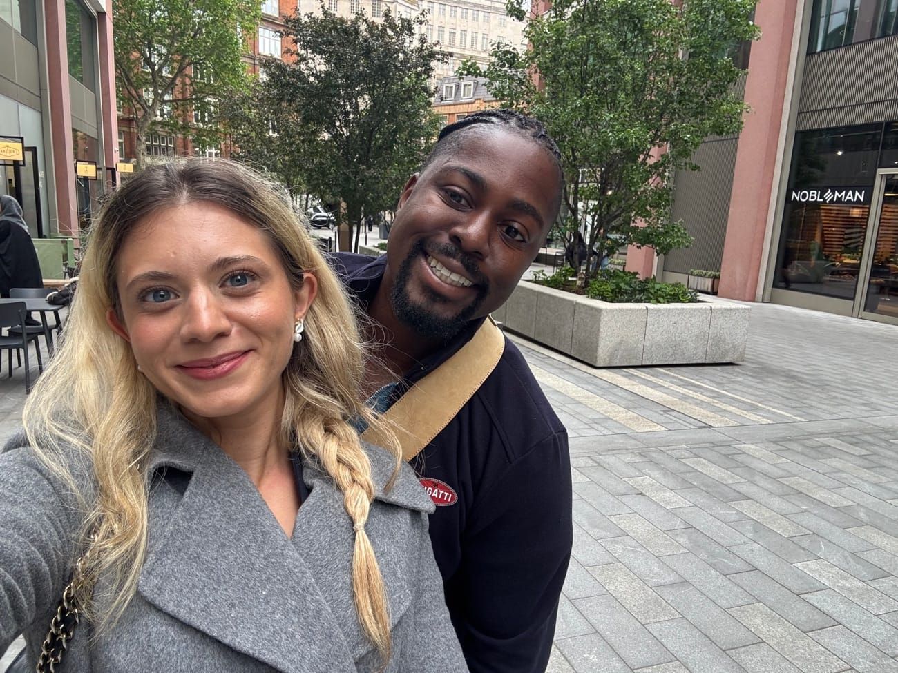 Sabrina Stocker with Sam Adetunji